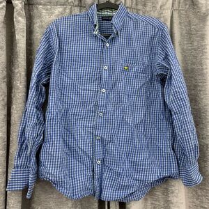 Master’s Blue Checkered Men's Button Down Shirt